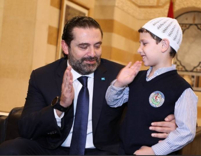 طفل درزي شجاع كرّمه رئيس حكومة لبنان