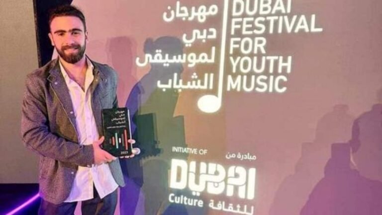 عدي دوّارة أفضل فنان موسيقي في مهرجان دبي لموسيقى الشباب