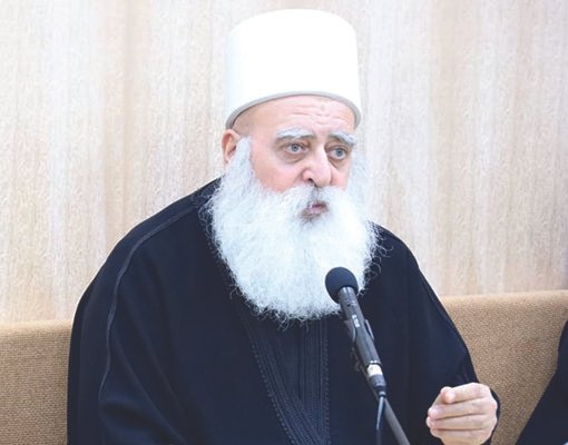 الشيخ موفق طريف: صوت الدروز الشجاع في محافل العالم الشيخ موفق طريف: صوت الدروز الشجاع في محافل العالم