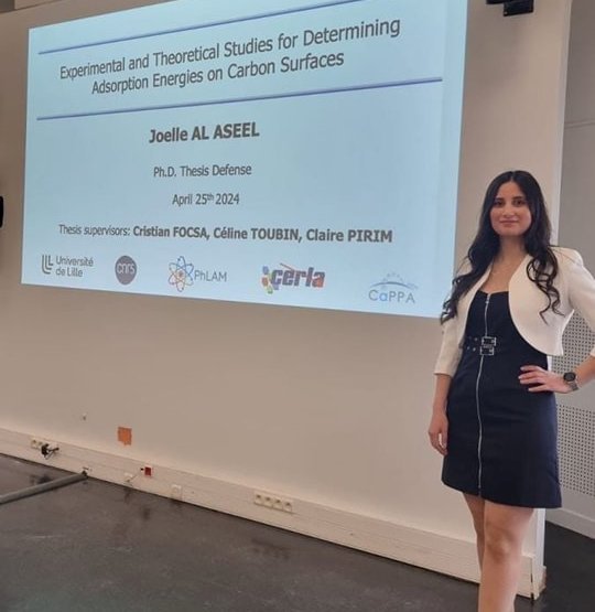 جويل الأصيل تتفوّق في جامعة ليل الفرنسية بالكيمياء الفيزيائية التحليلية والنظرية جويل الأصيل تتفوّق في ليل الفرنسية