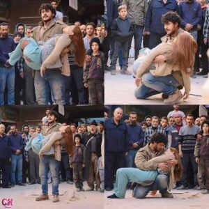 ملهم بشر يؤدي مشهدا مع الفنانة تسنيم الباشا
