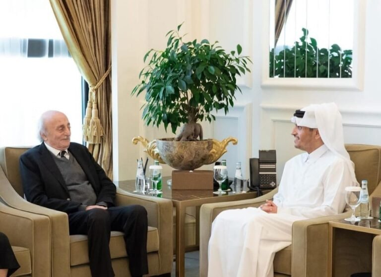 جنبلاط التقى رئيس الوزراء القطري جنبلاط