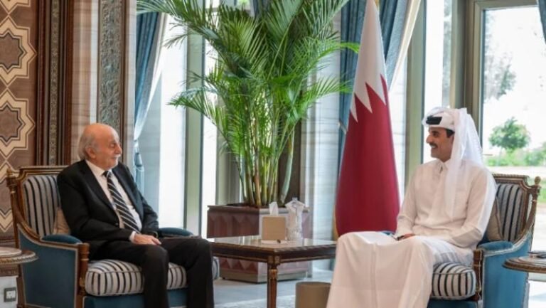 أمير قطر استقبل وليد جنبلاط أمير قطر استقبل وليد جنبلاط