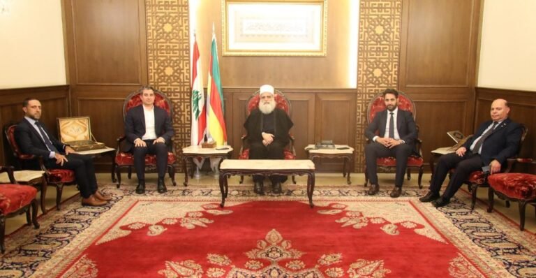 شيخ العقل في لبنان يعزي جربوع ويلتقي شخصيات شيخ العقل