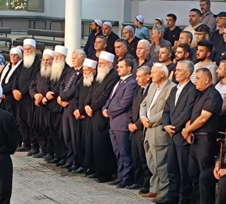 موقف عزاء لشهداء مجدل شمس في جرمانا